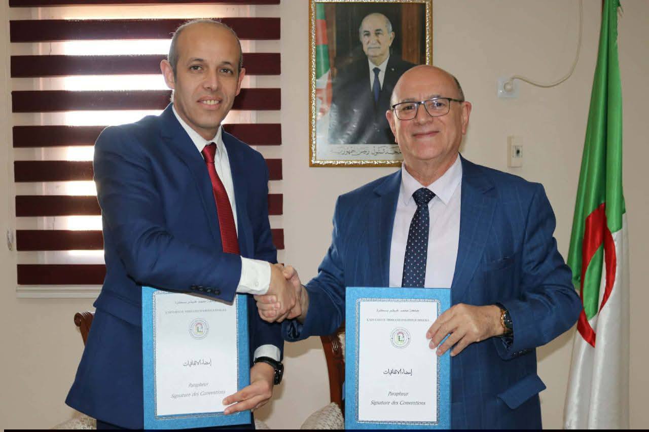 توقيع اتفاقية شراكة بين crstra و جامعة محمد خيضر بسكرة 